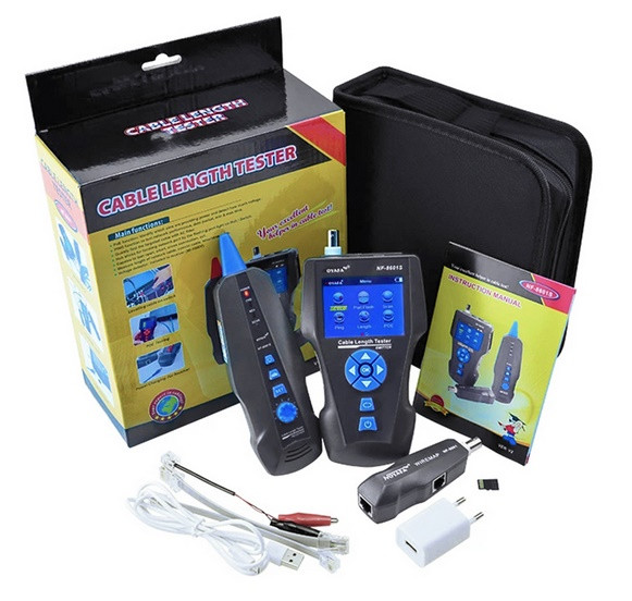 NOYAFA NF-8601S Багатофункціональний тестер мережевого кабелю RJ45 CAT6 Кабельний трекер PoE/ Вимірювання довжини, фото 1