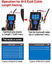 NOYAFA NF-8601S Багатофункціональний тестер мережевого кабелю RJ45 CAT6 Кабельний трекер PoE/ Вимірювання довжини, фото 9