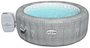 Надувний джакузі Bestway 60019 Lay-Z-Spa 196х71 см аеромасажний басейн СПА для дому 6 місний
