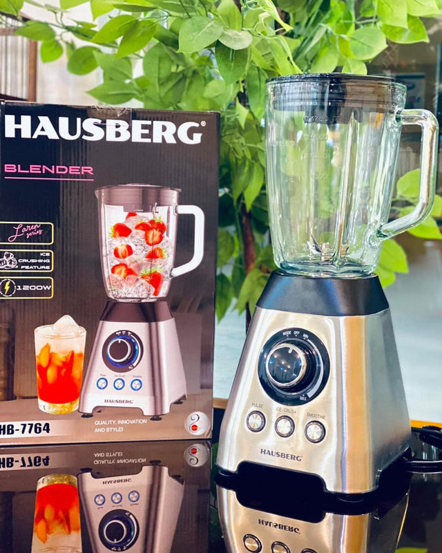 Измельчитель Стационарный Блендер Hausberg со Стеклянной Чашей ...