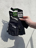 Рукавиці GREY'S з коротким пальцем, гелеві вставки, колір Чорний, розмір XL (100шт/уп)