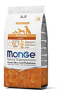 MONGE DOG All breeds Adult утка с рисом Монж дог для собак всех пород с чувствительным пищеварением 15 кг