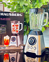 Импульсный блендер стационарный бытовой Hausberg электрический блендер со стеклянной чашей HB-7764 для дома