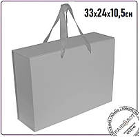 Коробка подарункова Case, 33 х 24 х 10,5 см, сірий (1901-10)