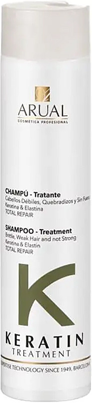 Шампунь відновлювальний для ослабленого та пошкодженого волосся Keratin Arual, 250 мл, фото 1