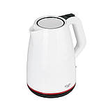 Електрочайник Adler AD 1277 пластиковий , білий , 1,7 літра Польща, фото 7