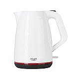 Електрочайник Adler AD 1277 пластиковий , білий , 1,7 літра Польща, фото 4