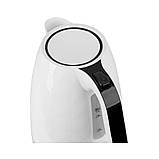 Електрочайник Adler AD 1277 пластиковий , білий , 1,7 літра Польща, фото 5