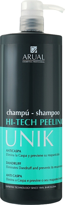Шампунь-пілінг для волосся, схильного до появи лупи Unik Hi-Tech Peeling Arual, 1000 мл, фото 1