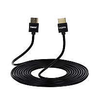 2E Кабель HDMI (M/M), 3м, 2.0, Slim High Speed Aluminum, черный Baumarpro - Твой Выбор