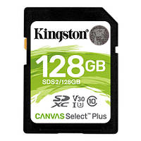 Kingston Canvas Select Plus SD[Карта памяти SD 128GB C10 UHS-I R100MB/s] Baumarpro - Твой Выбор