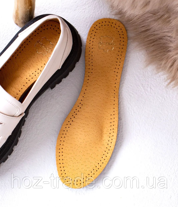 Устілки шкіряні з натуральної шкіри 36-46рр