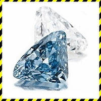 Синій Діамант 0,57 карат натуральний природний, коло 5,19 мм. Сертифікат!
