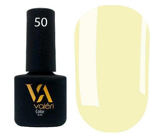 Гель-лак valeri №050 (світло-жовтий, емаль), 6 мл