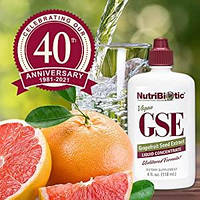 NutriBiotic, Веганский экстракт семян грейпфрута GSE, жидкий концентрат, 118 мл (4 жидкие унции)