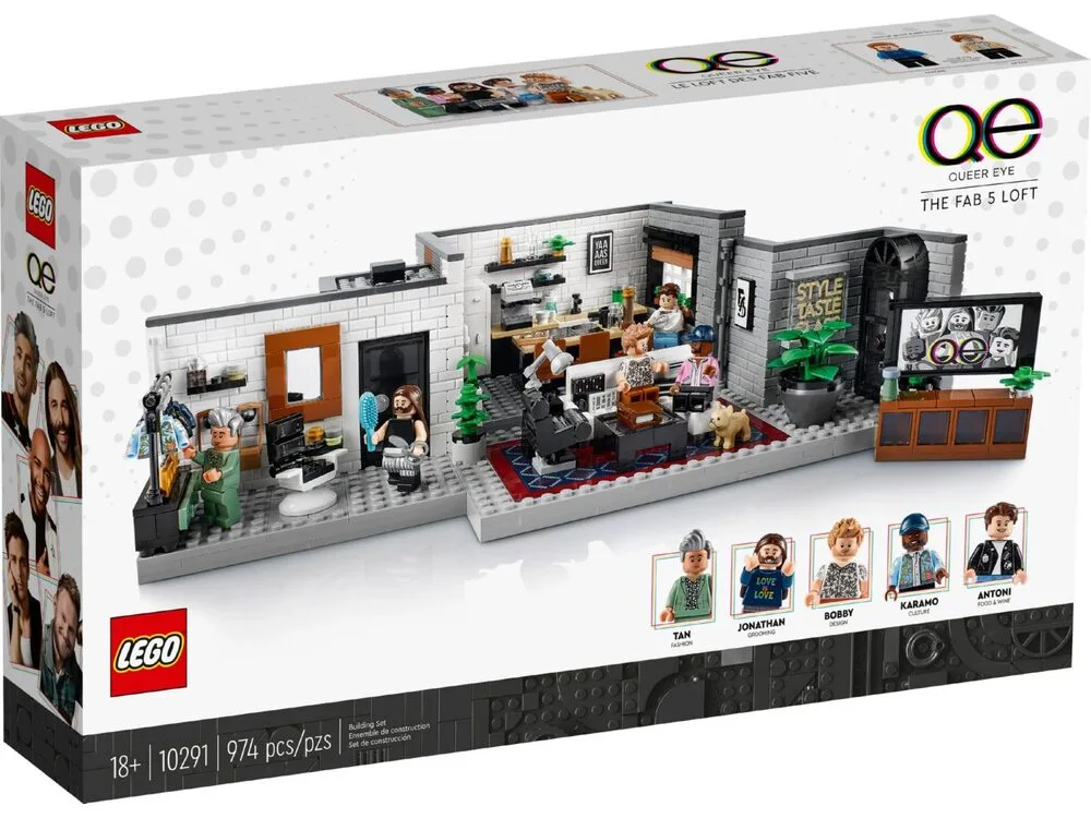 LEGO Конструктор Creator Queer Eye The Fab 5 Loft 10291 - фото 1 - id-p1839519828