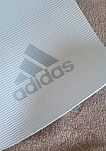 Килимок для йоги та фітнесу Adidas Yoga Mat ніжно-блакитний, фото 5