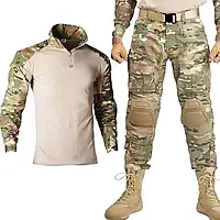 Тактический костюм Мультикам Han Wild G2 с наколенниками и налокотниками Убакс Штани Multicam Форма военная