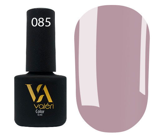 Гель-лак valeri №085 (лилово-рожевий, емаль), 6 мл