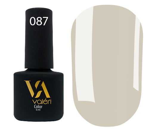Гель-лак valeri №087 (світлий фундук, емаль), 6 мл