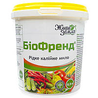 БіоФренд 500 мл рідке калійне мило, прилипатель, Жива земля