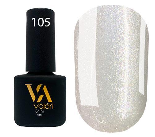 Гель-лак valeri №105 (перлинний, мікроблиск), 6 мл