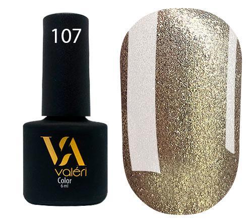 Гель-лак valeri №107 (золото, мікроблиск), 6 мл