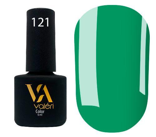 Гель-лак valeri №121 (соковитий холодний зелений, емаль), 6 мл