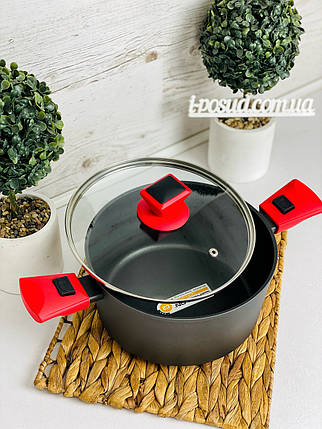 Каструля PEPPER АГАТ зі знімними ручками (greblon C2) 2.9 л PR-2213, фото 1