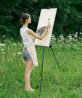 Мольберт чорний штатив для малювання, 172 см. Посилений, якісний!