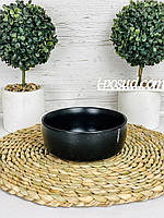 Салатник Ardesto Trento 16 см чорна кераміка AR2916TB