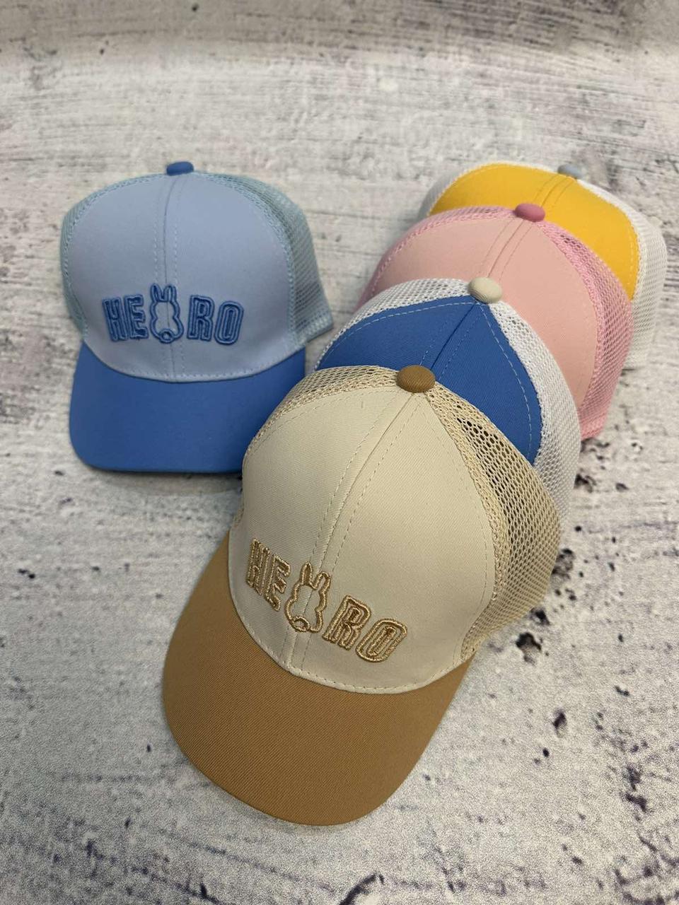 Кепка з сіткою для малюків "Зайчик" Оптом 7 км