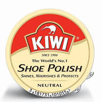 Крем для обуви Kiwi Киви оригинал бесцветный шайба