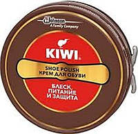 Крем для обуви Kiwi Киви оригинал коричневый шайба