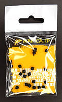 Стопорный шарик, Mad Carp (силикон), цвет черный, размер 4мм, 20шт/уп