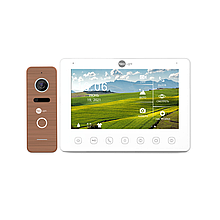 Комплект відеодомофона Neolight NeoKIT HD+ Bronze: відеодомофон 7" з детектором руху і 2 Мп відеопанель
