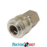 Швидкороз'єм пневматичний із клапаном внутрішня різь 1/4 FK-SE1-2SF ForceKraft, фото 2