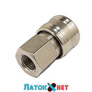 Швидкороз'єм пневматичний із клапаном внутрішня різь 1/4 FK-SE1-2SF ForceKraft, фото 3