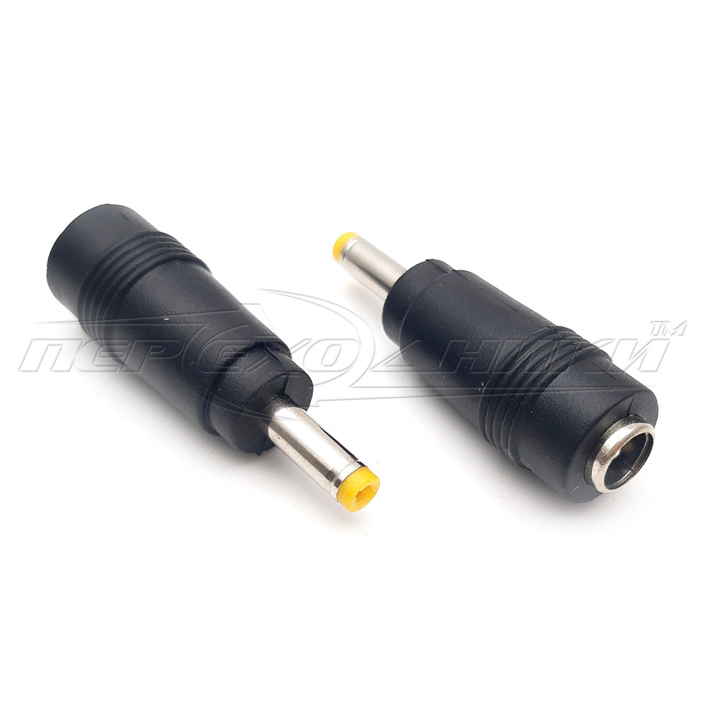 Перехідник живлення DC штекер 4.0 x 1.7 мм — гніздо 5.5 х 2.1 мм