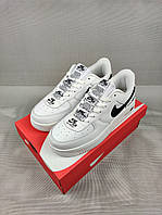 Кроссовки Nike Air Force 1 Double White & Black Мужские 41-45 42