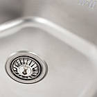 Кухонна мийка з нержавіючої сталі Platinum ДЕКОР 6642 (0,8/180 мм), фото 5