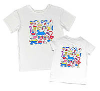 Набір футболок для мами та доньки "єдинороги" Family look