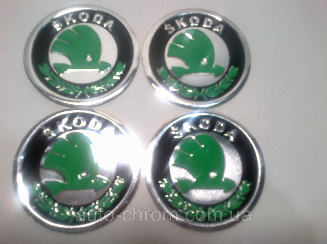 Наклейка на ковпачок диска Skoda 60 мм