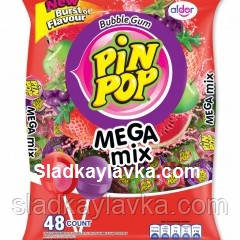 Льодяники Pin Pop Mix пакет 48 шт (Aldor)