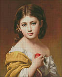 (Електронна)Схема для вишивання хрестиком або петитом: "Дівчина з яблуком", фото 2