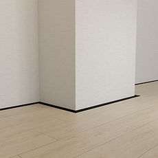 Мініплінтус МПА-015, серія «Тінлайн», 2600мм, чорний анодований, фото 5