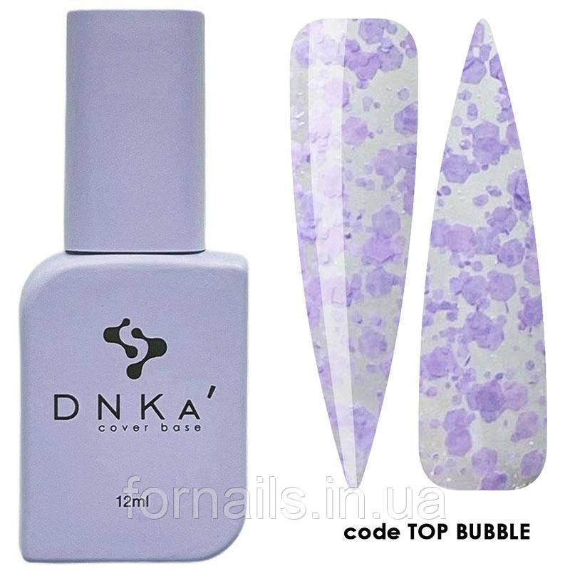 DNKa Top Bubble (прозорий з ліловими пластівцями), 12 мл