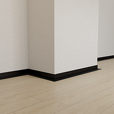 Мініплінтус МПА-217, серія «Тінлайн», 2600мм, чорний анодований, фото 5