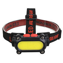 Ліхтар налобний BL-209-COB (white+red), Li-Ion акум., Waterproof, ЗП Type-C, фото 5