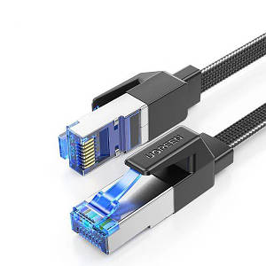 Високошвидкісний інтернет-кабель Ugreen Cat8 40gbps RJ45 40173 (Чорний, 5 м)